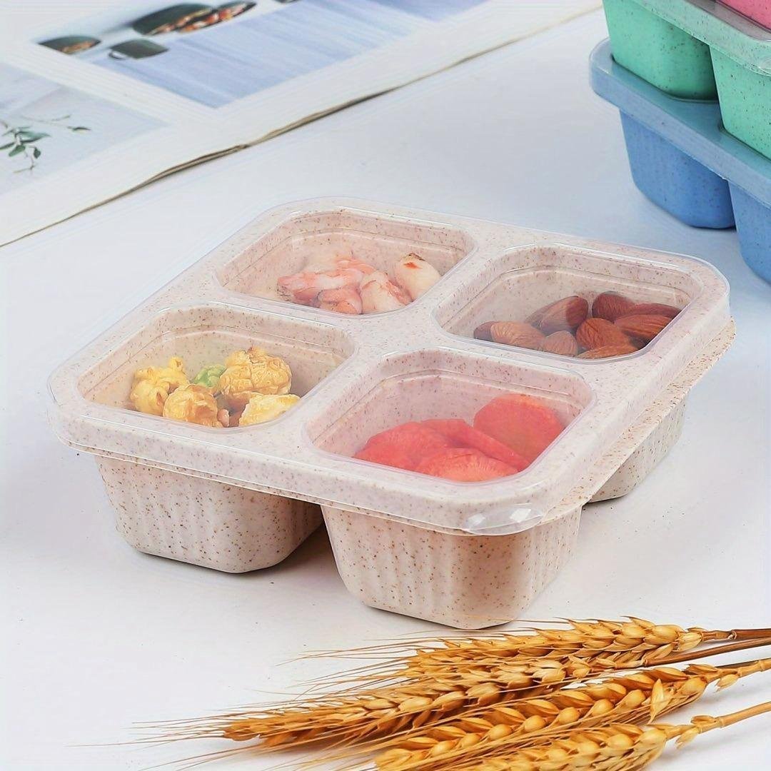 Portable Four-compartment Environmentally Friendly Daily Use Lunch Box - Image 7
